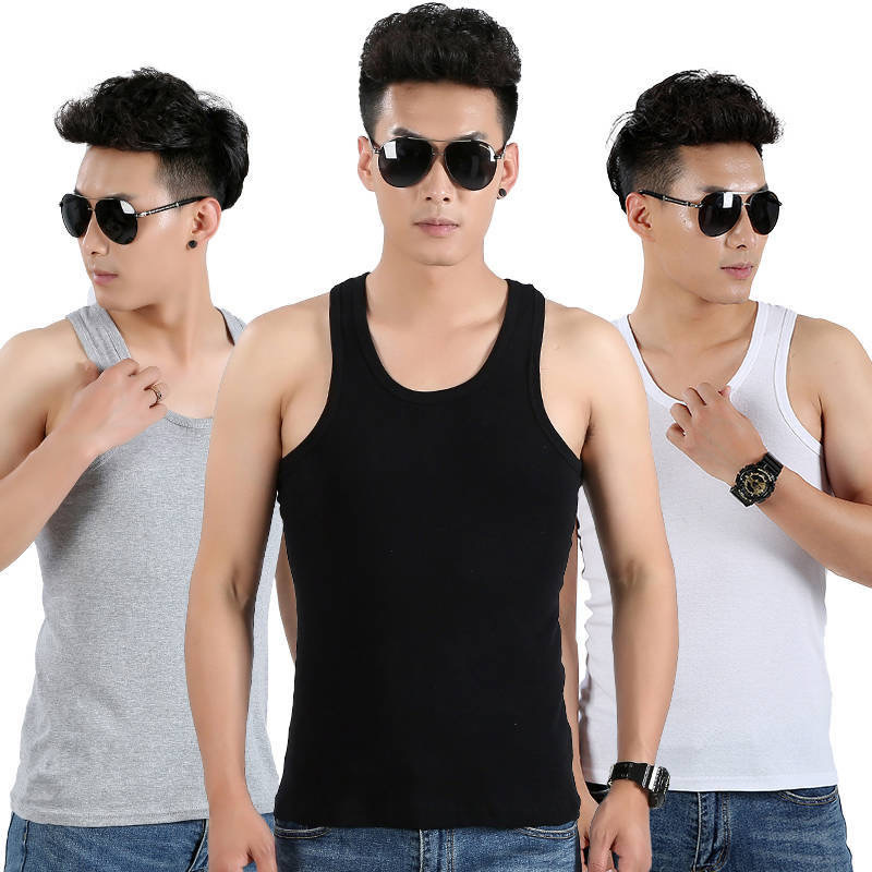 Middle-aged men's vest manufacturers elastic breathable bodybuilding sports hurdles wholesale threaded vest Middle-aged men's vest manufacturers elastic breathable bodybuilding sports hurdles wholesale threaded vest