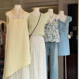 十三行25夏季高端撤柜品牌折扣女装批发直播实体货源清货剪标衣服