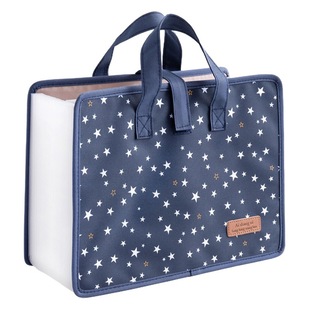 13 layer Oxford cloth quality folder printing portable organ bag A4 fashion student examination paper file bag can be scaled
