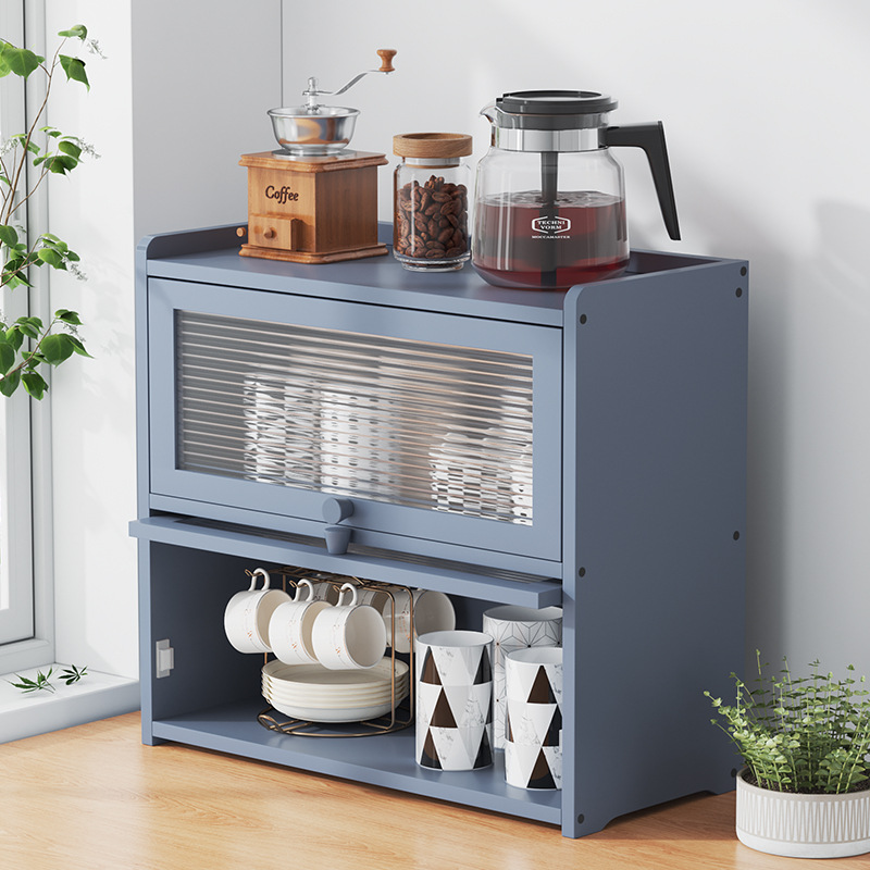 Dining table storage artifact desktop kitchen shelf coffee table storage box living room table top drawer cup organizer