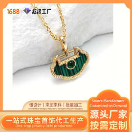 番禺银饰源头工厂925纯银项链平安锁吊坠珠宝首饰OEM/ODM加工定制