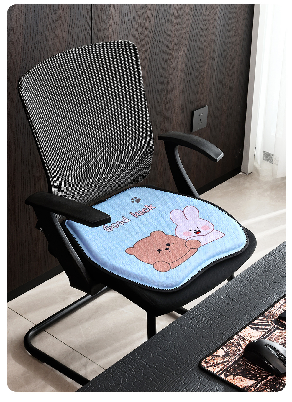 Cross-Border Summer Cartoon Honeycomb Gel Cushion Car Seat Cushion Jelly Cushion Cool Seat Cushion Car Square Cushion Seat Cushion
