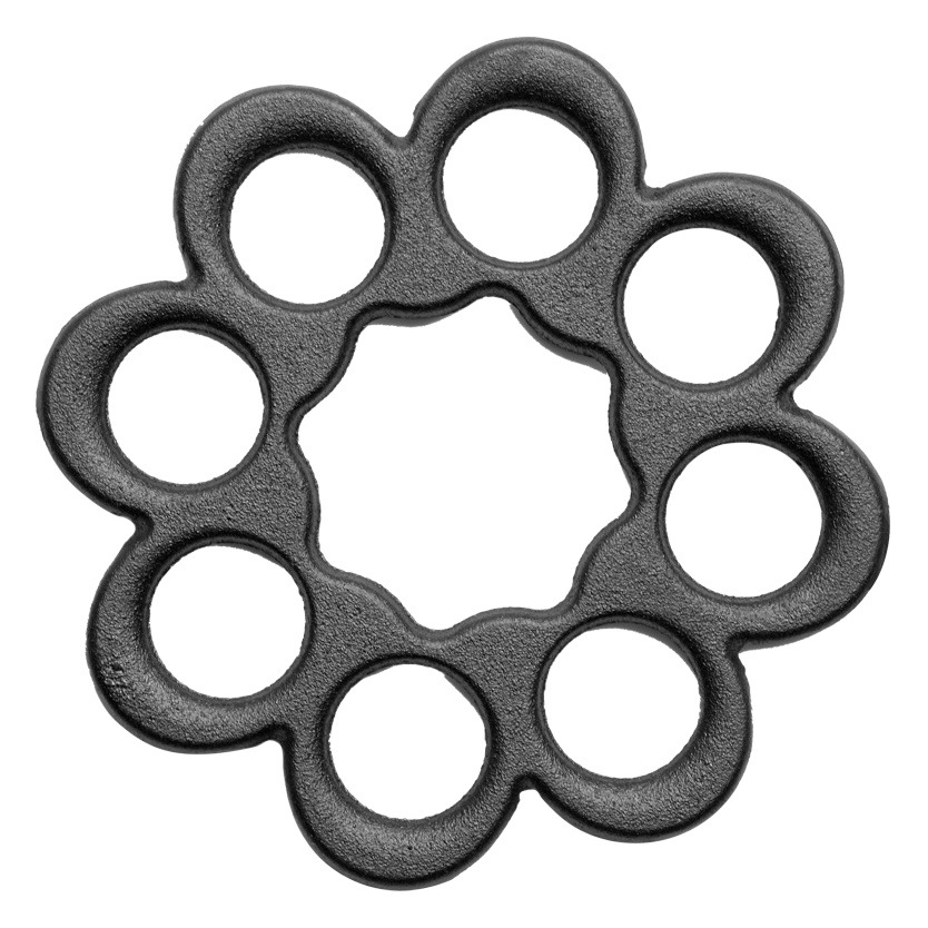 Felicidad pequeña almohadilla de aislamiento de hierro fundido de fundición de hierro moldeado integrado almohadilla de aislamiento anti-escaldado estera de mesa decoración de escritorio