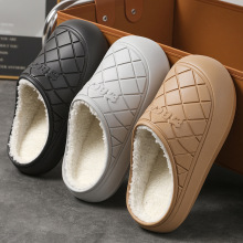 手术室棉拖鞋女冬一脚蹬女鞋防水护士鞋秋冬季加绒男软底医护棉鞋