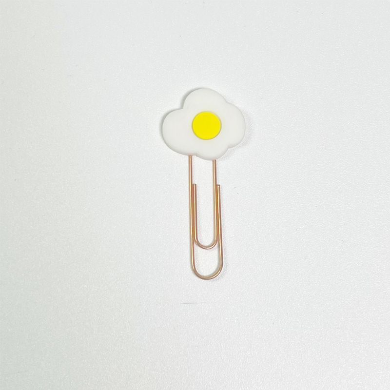 Lindo marcador clip de metal regalo para estudiantes clip de forma especial de oro rosa clip de dibujos animados creativo al por mayor