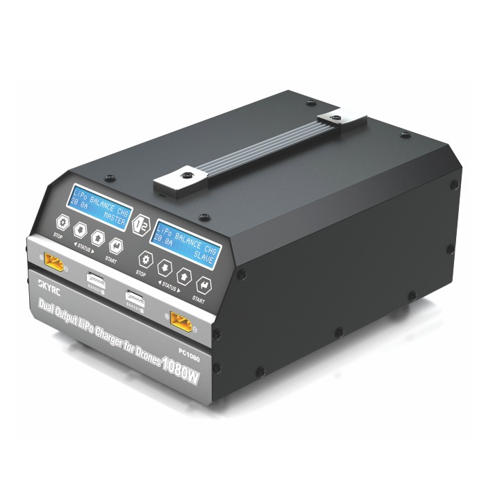 PC1080双通道大功率农业植保机用6S12S无人机电池充电器飞机配件