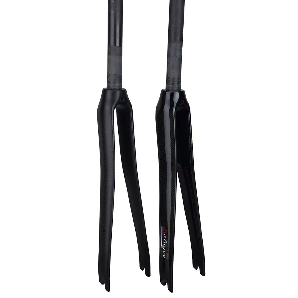BALUGOE全碳纤维公路自行车前叉 碳纤维硬叉700C公路前叉死飞前叉