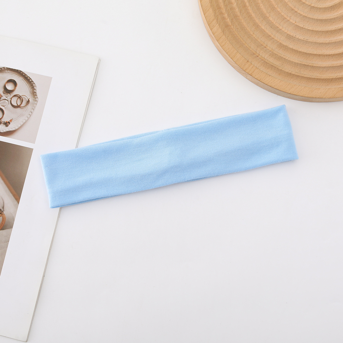 Europa y los Estados Unidos transfronterizos color caramelo deportes sudor absorción correa de verano correa de cabello correa de cabello diaria hijab de yoga correa de cabello