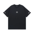 Black front, back, left and right sleeves logo printing