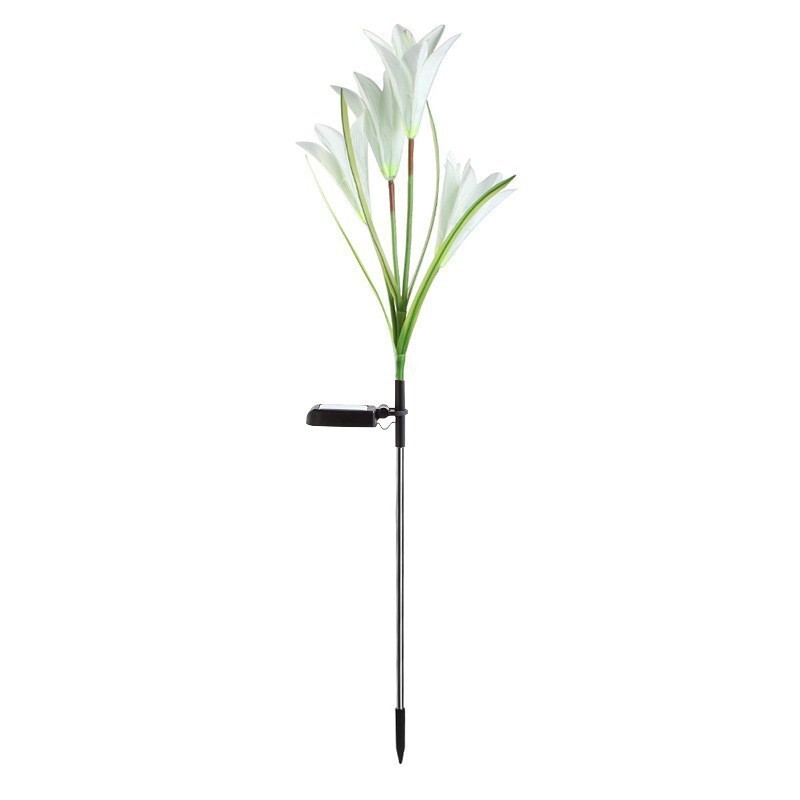 led太阳能灯地插灯彼岸花百合花玫瑰花仿真花蒲公英草坪铜线灯串|undefined