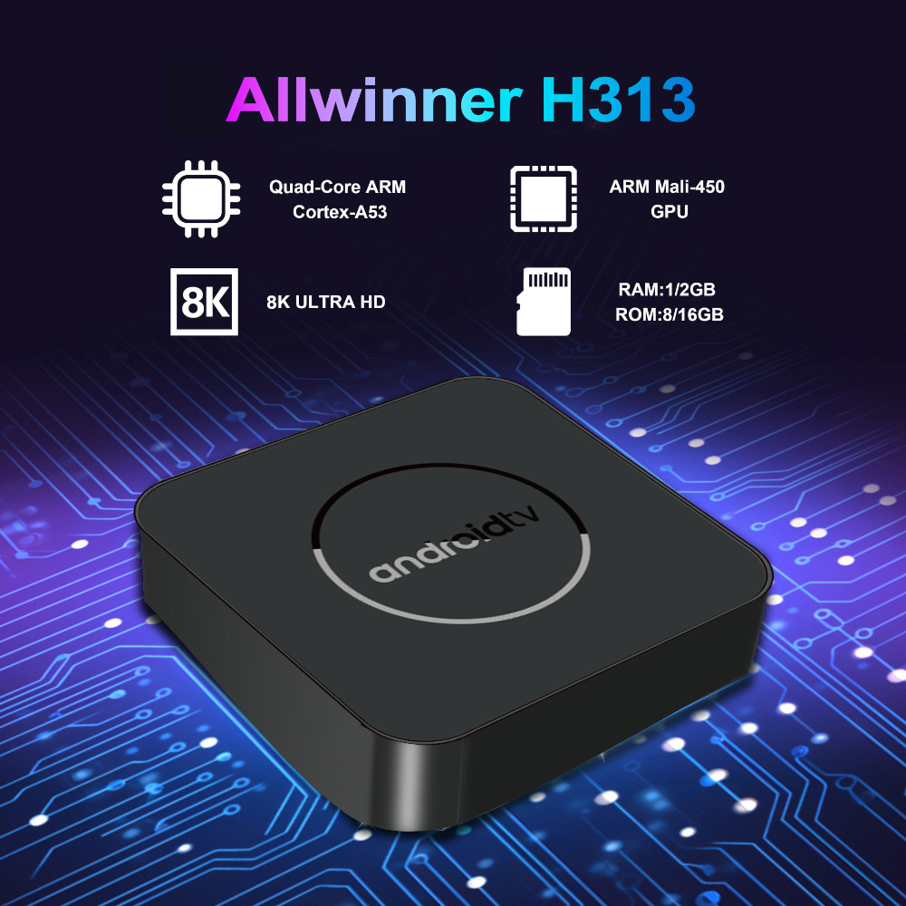 2026 nuevo transfronterizo Q3PRO Android decodificador de red H313 caja de televisión decodificador de televisión de voz 4K