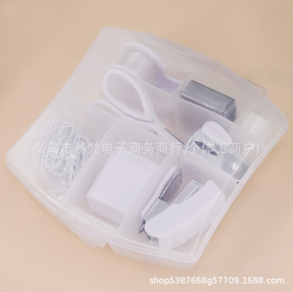 Juego de grapadora mini pequeña, grapas para estudiantes, linda y de alta estética, grapadora de clips portátil, encuadernadora