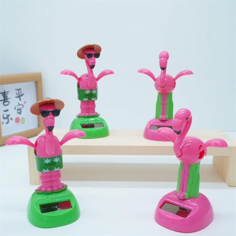 Фигурка фламинго-бобблхед, украшение для офиса, автомобильный сувенир, мультяшный подарок, трансграничный хит продаж, декор
