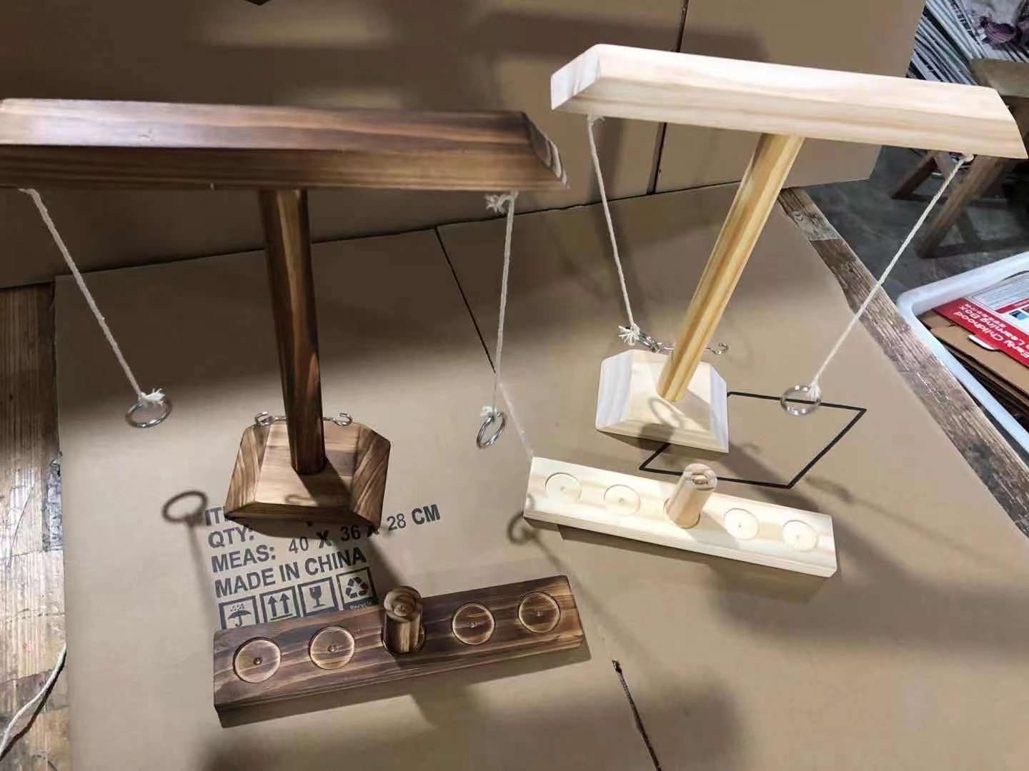 户外台式环形折腾喝酒游戏吊环头对头庭院游戏Ring Toss Games