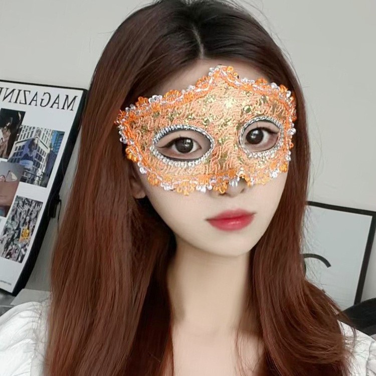 Masquerade Máscara de princesa de media cara Fiesta sexy COS Espectáculo de escenario Masquerade Pros de Halloween