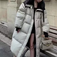 Корейская прямая хлопчатобумажная куртка свободная молния утолщенная теплая женская куртка с капюшоном Обычная хлопковая куртка мода