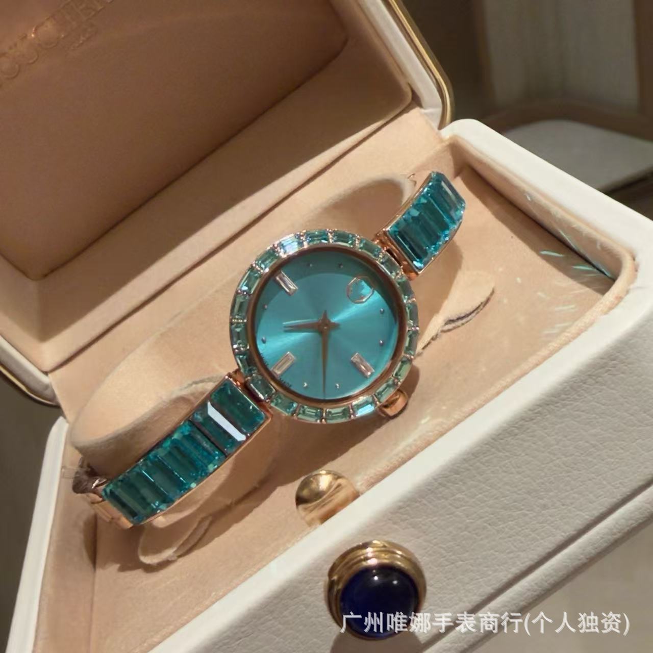 施家工厂跨境爆款钢带女士手表韩版时尚潮流圆形气质石英精致手表