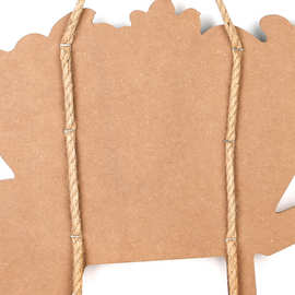 北欧风格墙面装饰木制推车形状挂板 家居布置装饰墙壁花图案挂饰