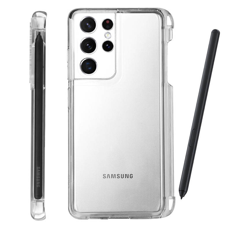 For S21 Ultra phone case for Samsung Galaxy S21 Ultra with S-pen pen slot protective case