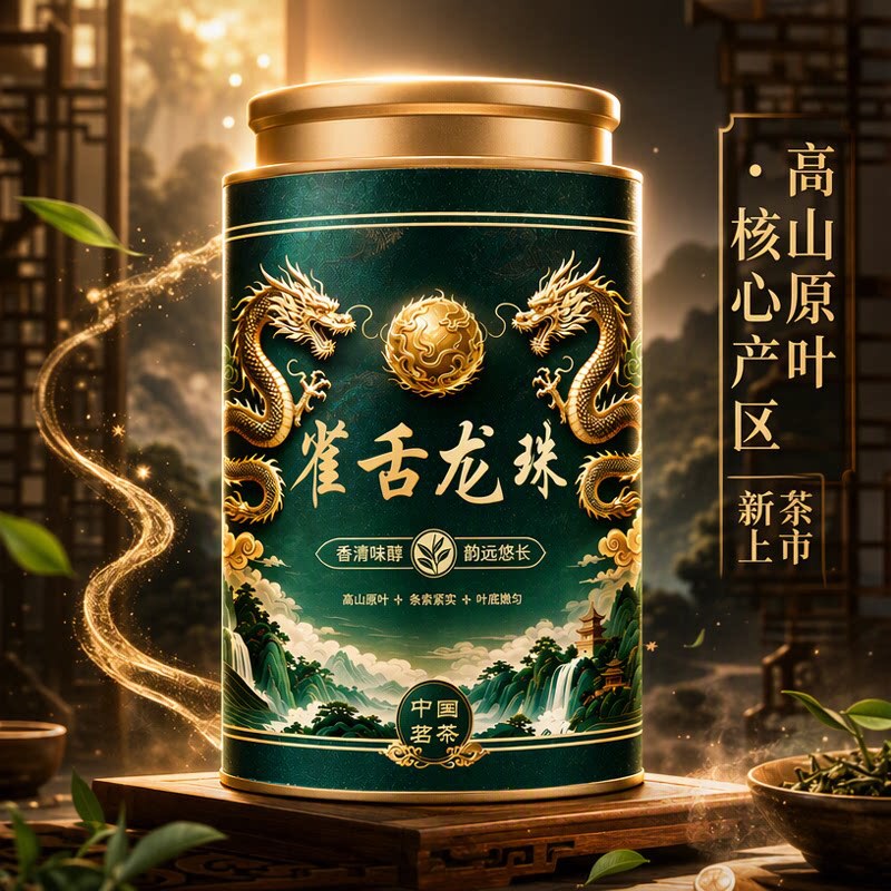 Que Shen Emperor Dragon Pearl 2026 Pre-Qingming New Tea High Mountain Tender Bud Green Tea, suitable for cold brew, hot brew, and ice brew, available for sample tasting Que Shen Emperor Dragon Pearl 2026 Pre-Qingming New Tea High Mountain Tender Bud Green Tea, suitable for cold brew, hot brew, and ice brew, available for sample tasting
