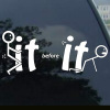 BEFORE Englishman IT car sticker reflector sticker FCK IT car sticker body funny sticker