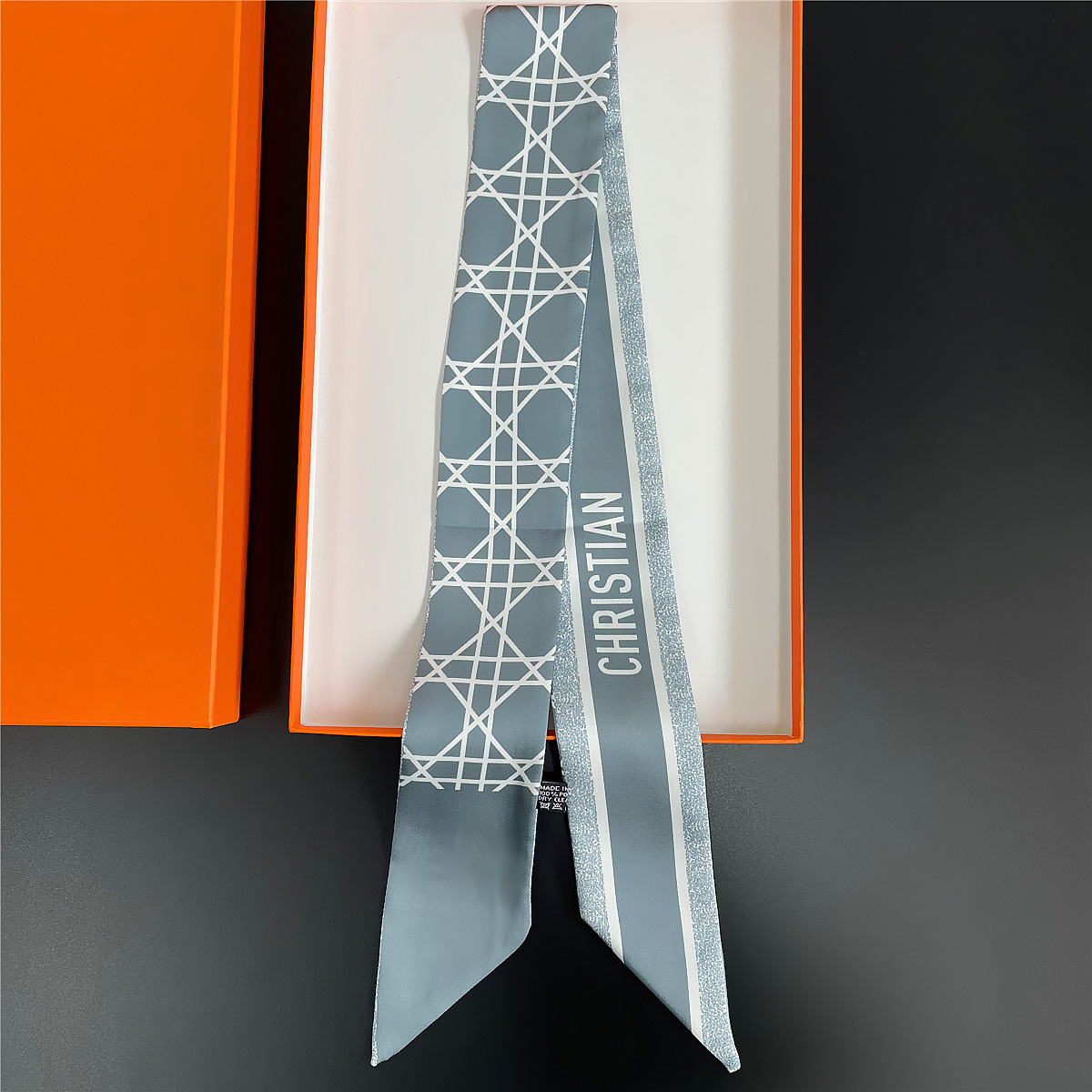 2025 nuevo estilo D bolsa atada bufanda de seda Dai Fei bolsa envuelta asa seda twilly tira larga y estrecha correa correa para el cuello cinta