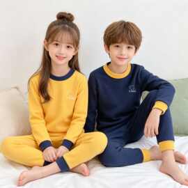 2026新款儿童保暖内衣套装男女德绒秋衣秋裤中小童家居服睡衣套装