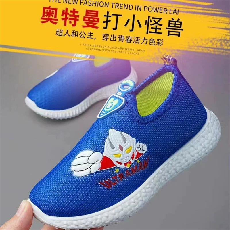Детские кроссовки, мультяшная милая детская обувь, мягкая подошва, легкая дышащая детская Тканевая обувь для средних и больших детей, внешняя торговля, оптовая обувь