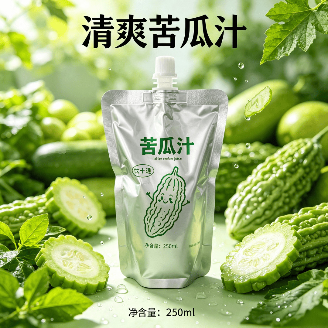 厂家批发苦瓜汁500g 山东苦瓜榨汁 食用苦瓜汁