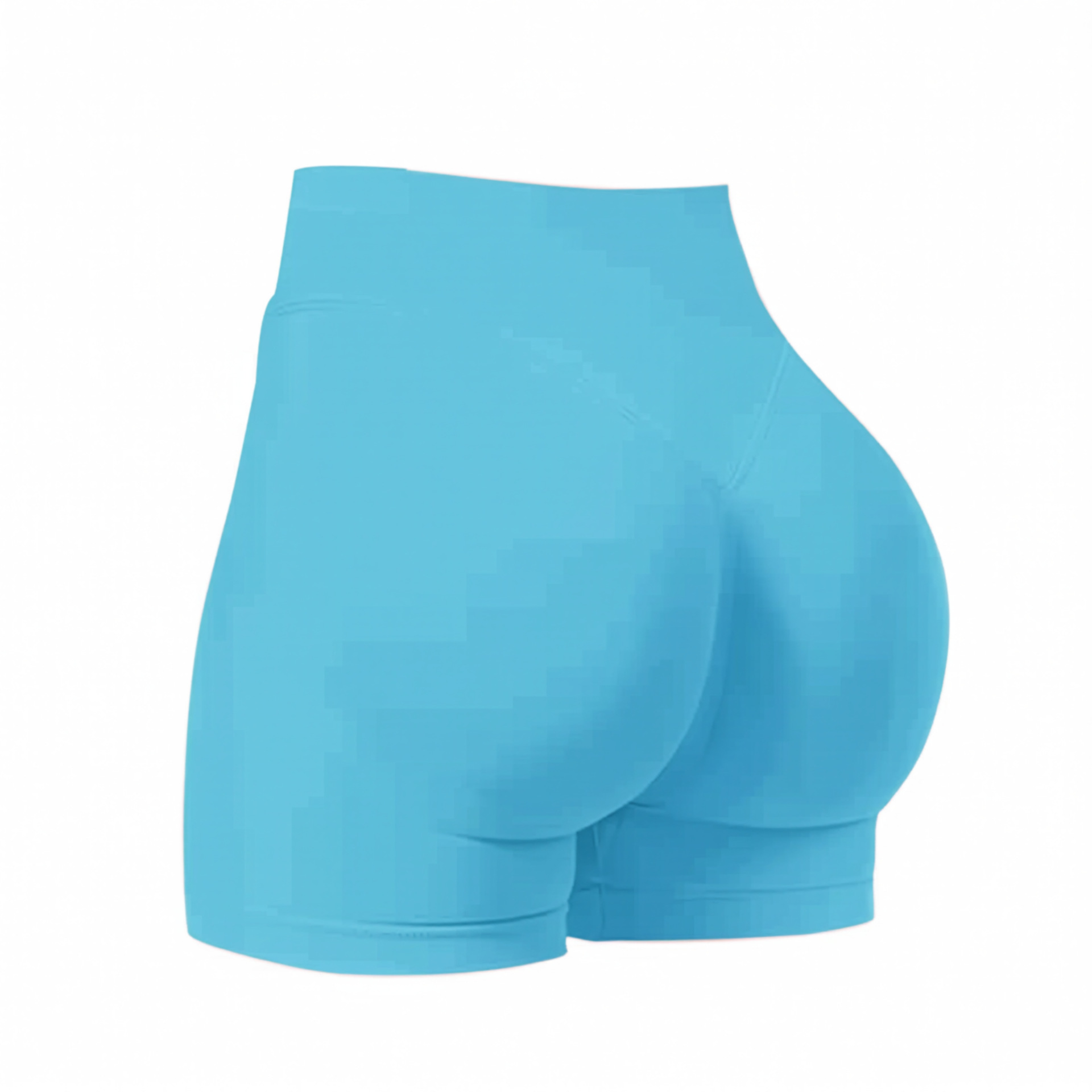 Cross-border sin costura alta cintura alta hips mel mel桃 hips al aire libre tres puntos pantalones cortos para correr y ejercicios de fitness pantalones cortos de yoga
