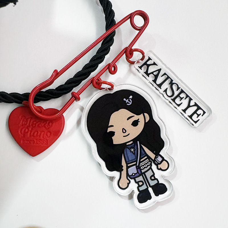 KATSEYE组合联名托卡少女联名 亚克力胸针 别针挂件配饰 周边|undefined