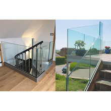 室内外栏杆铝合金阳台钢化玻璃围栏别墅室内楼梯扶手庭院铝艺护栏
