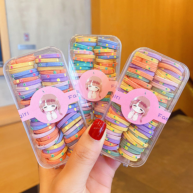 New Children's Rubber Band Hair Elastic Good Korean High Elastic Candy Color Head Rope Girl's Pony Tail Hair Rope Rubber Band New Children's Rubber Band Hair Elastic Good Korean High Elastic Candy Color Head Rope Girl's Pony Tail Hair Rope Rubber Band