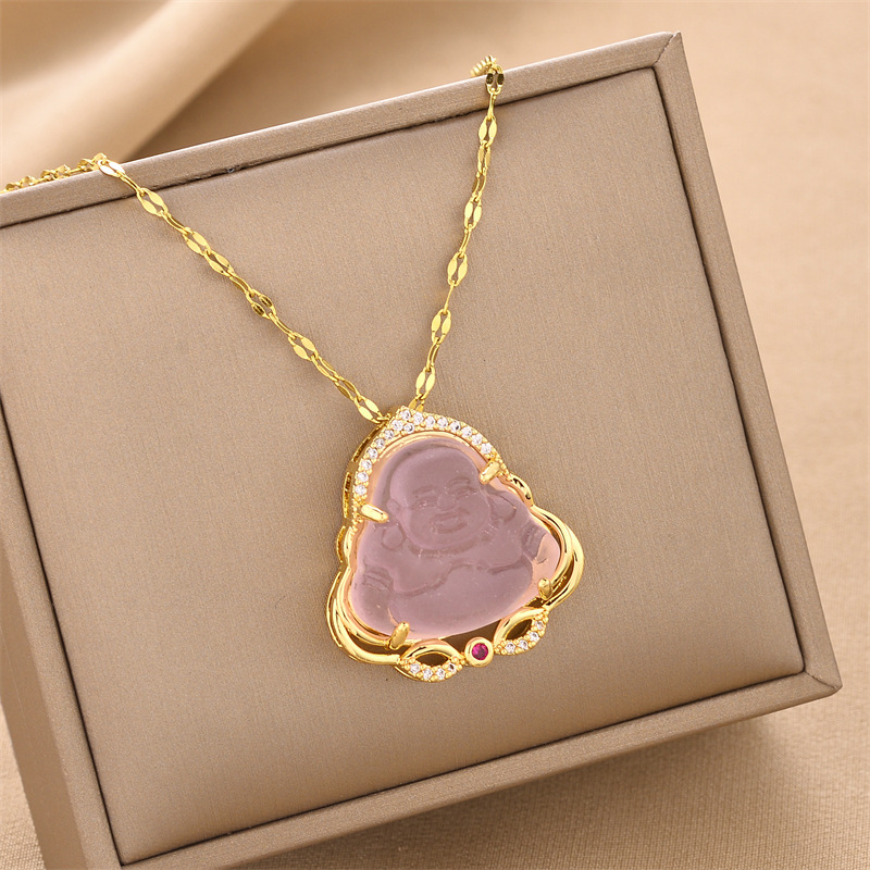 Collar de acero de titanio para mujeres simple y versátil estilo ligero de lujo nicho diseño de alta calidad no decoloración joyería de cadena de clavícula al por mayor
