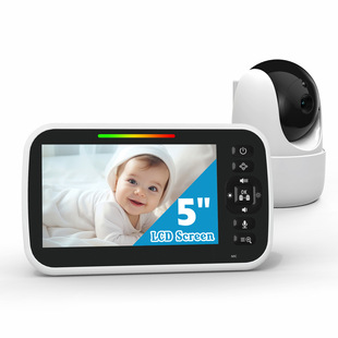 5inch Baby Monitor Intelligent Night Vision Intercom Baby Monitor Baby Monitor Factory Direct Supply