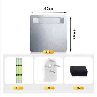 Factory Direct Mirror Frame Glass Bracket Acrylic Photo Frame Bracket Bath Hook Punch-Free Square Hook Small Pop