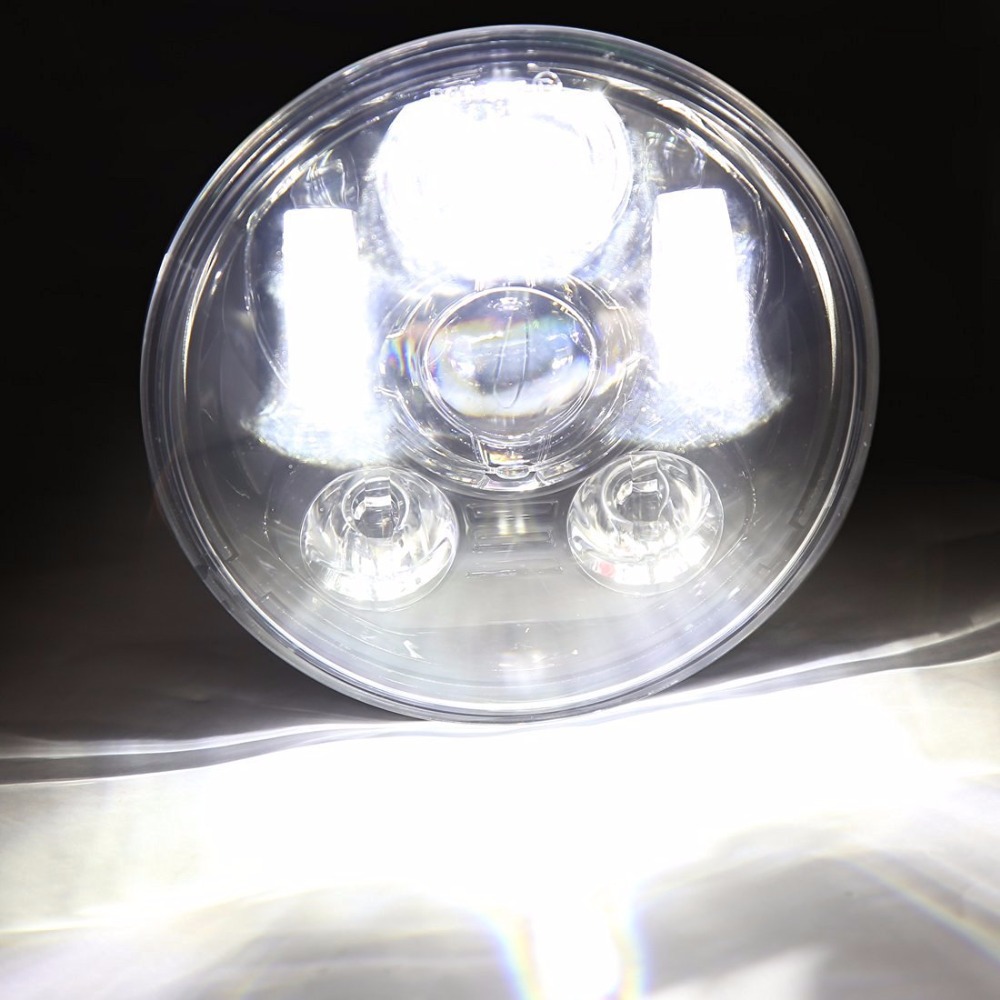 Zongshen Week8 Cyklon Ra2 Motorcycle Modified Led Angel Eye 5.75inch Round Retro Front Headlight