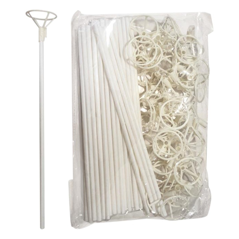 Engrosado película de aluminio soporte de globo varilla de plástico soporte Copa globo soporte accesorios al por mayor soporte de globo de mano