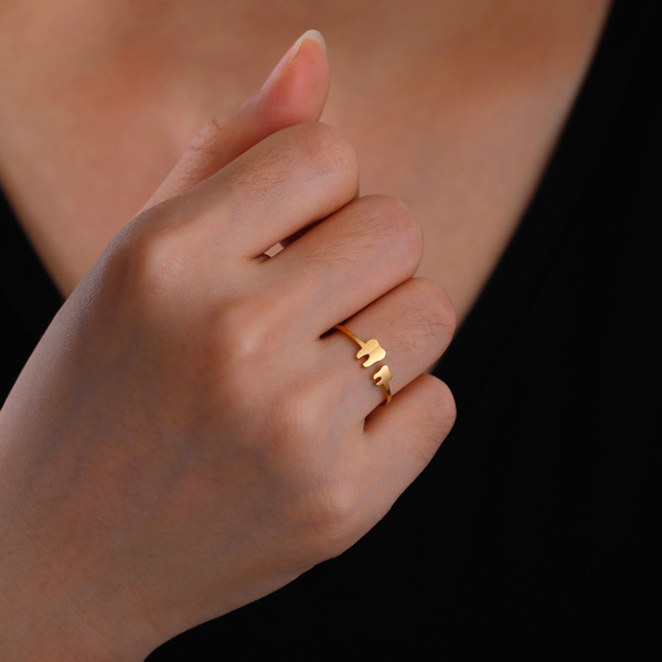 cute fashionable ring stainless steel for men and women