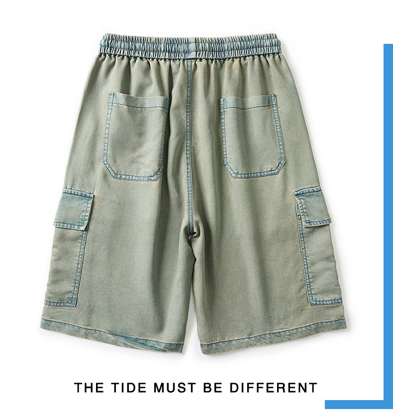 Herren Jeansshorts Mit Elastischem Bund Für Den Sommer_voghion.com