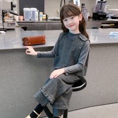 女童春装套装2025新款儿童洋气时髦休闲三件套春秋款女孩网红衣服