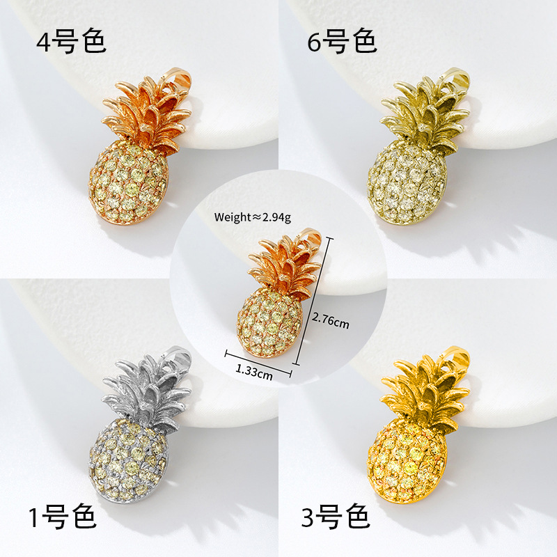 Dije Colgante con Diseño Floral de Aleación de Cobre para Uso Diario