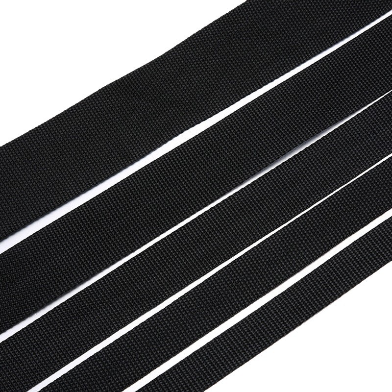 Preferir correa de tela negra inelástica multi-tamaño accesorios de ropa DIY correa de banda accesorios correa de banda gruesa inelástica image 6
