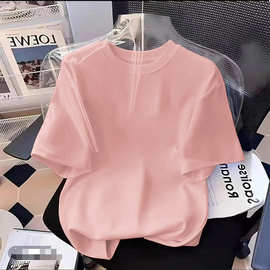 批发童装纯棉男女短袖t恤幼儿园班服儿童宝宝纯色半袖上衣夏装潮T