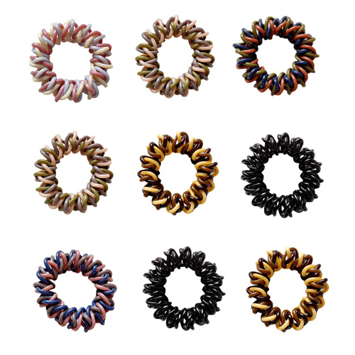 Amazon cross-border three-strand winding gradient phone cord hair band seamless hair tie headband does not hurt hair headwear