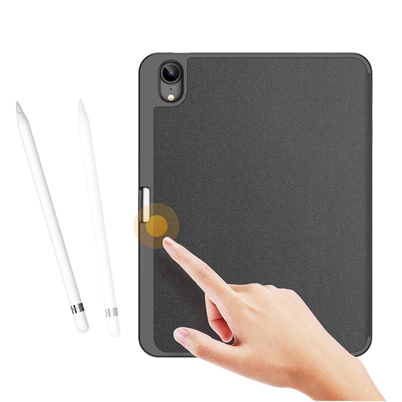 Adecuado para fundas protectoras de iPad 10 al por mayor con ranura para lápiz, funda protectora triple para tabletas de 11 pulgadas, funda de cuero con función de reposo y soporte anticaídas.