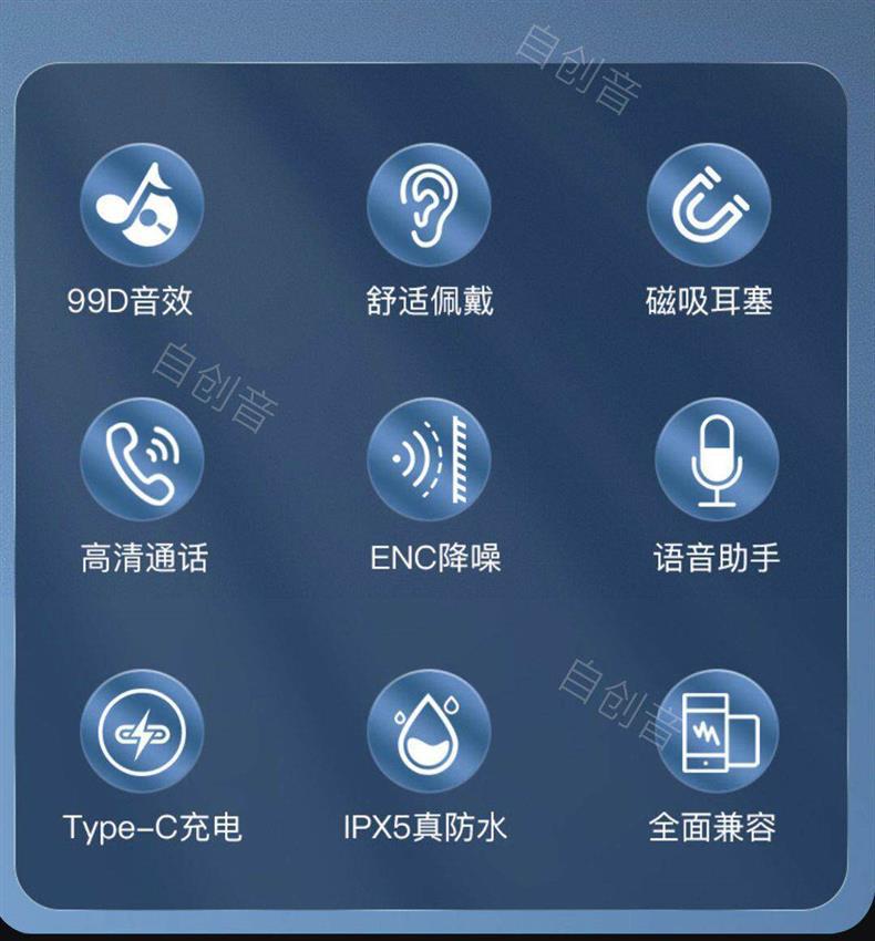 In-ear Bluetooth sports earphones, neck-hanging wireless, ultra-long battery life, supports card insertion, compatible with Apple, OPPO, and Vivo