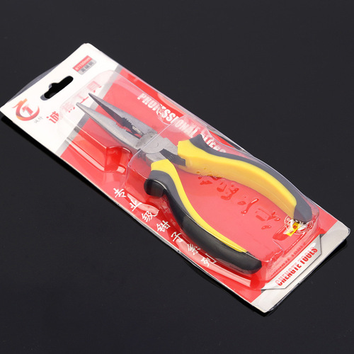 American six-point needle nose pliers 6-inch multi-purpose tool mini spring vise small tip