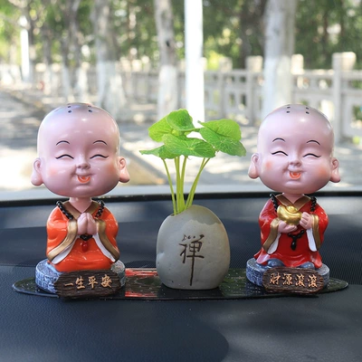 Car ornaments Buddha creative Car ornaments - life-peace-zen-bottle-money-rolling-in