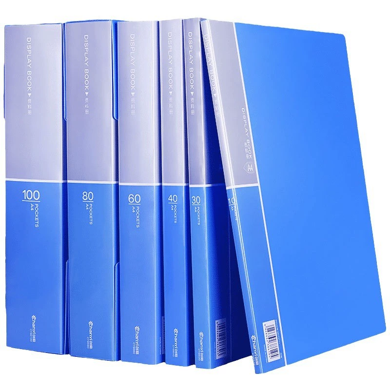 Data Book Transparent Plastic PP Test Paper Reservation Book Music Folder Wholesale A4 Page File File File